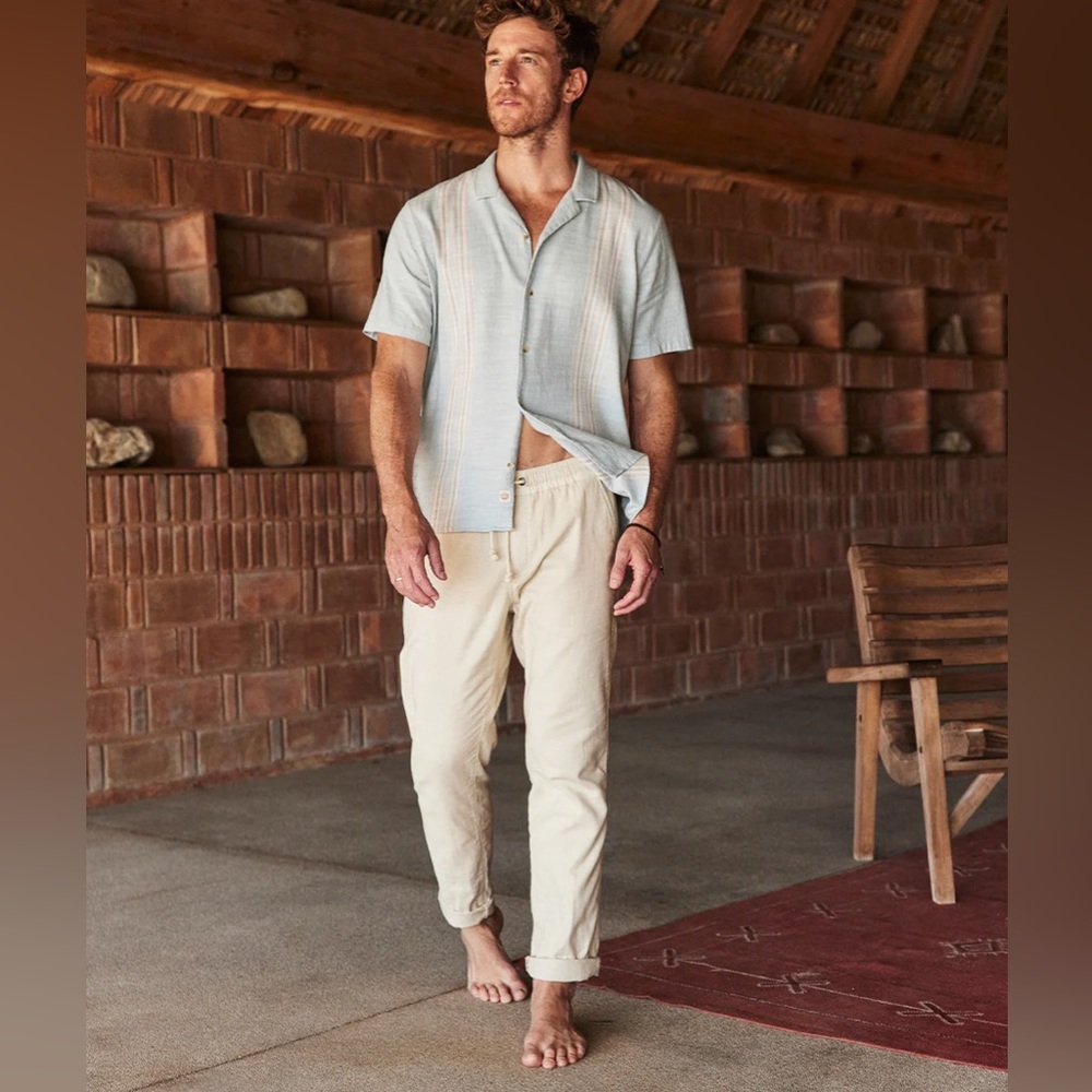 MARINE LAYER SATURDAY STRETCH BEACH PANT in FOG